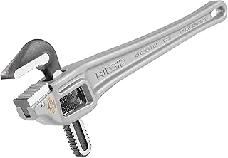 RIDGID 31125 Model 18 Aluminum Offset Pipe Wrench, 18-inch Plumbing Wrench, Small, Silver