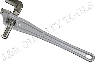Vector 18" Offset Pipe Wrench, 3-1/2" Jaw Capacity | Alloy Steel Jaws & Heavy Duty Aluminum Handle