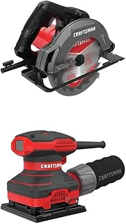 CRAFTSMAN 7-1/4-Inch Circular Saw, 13-Amp with Sander, 1/4-Inch Sheet (CMES500 & CMEW230)