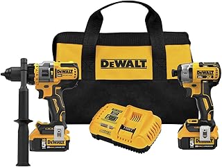 DEWALT FLEXVOLT ADVANTAGE 20V MAX* Combo Kit with Hammer Drill & Impact Driver, 5.0-Ah, 2-Tool (DCK2100P2)
