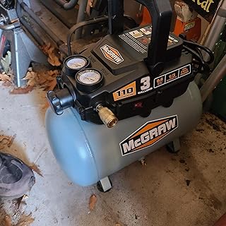 3 Gallon 1/3 HP 110 PSI Oil-Free Hotdog Air Compressor