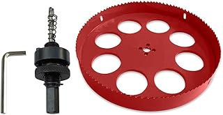 255 mm Hole Saw, TUNEZ® M42 Bi-Metal Hole Cutter Set with Hexagon Arbor and Centring Metal Drill Bits Holesaw Kit for Wood Metal Plasterboard Iron Sheet Pipe Plastic 255 MM, 10-1/32"