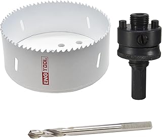 MaxTool 5-1/2" Bi-Metal Hole Saw Set 140mm High Speed Steel M3 Bimetal Holesaw Kit 5/8-18 Thread Arbor 3PCs for Cut Tough Material; BM03W44R532A