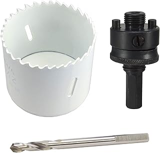 MaxTool 1-5/8" Bi-Metal Hole Saw Set 41mm High Speed Steel M3 Bimetal Holesaw Kit 5/8-18 Thread Arbor 3PCs for Metal Wood pleastic; BM03W44R140A