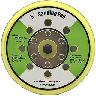 5 Inch 12000rpm Dual Action Random Orbital Sanding Pad Plate With 8 Holes For Pneumatic Sanders Disc Air Polishers