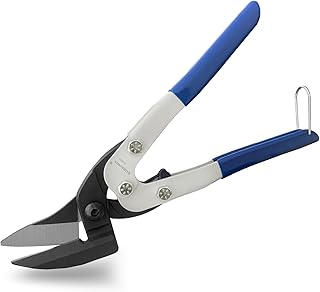 10" Tin Snips-KAIHAOWIN Aviation Metal Snip Iron Cutting Scissors Heavy Duty Industrial Shears for Cutting Hardware Cloth/Metal Sheet/Carpet/Cardboard