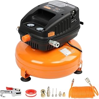 FORNAX Pancake Air Compressor, 3 Gallon, 110 PSI Portable Air Compressor, Oil Free Kits