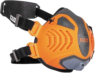 Klein Tools 60553 Reusable P100 Half-Mask Respirator with Replaceable Filters for Dust, Metal Fumes, and Oil Mist, S/M