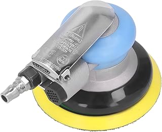 5 Inch Random Orbital Sander, Low Vibration Sander Orbital Pneumatic Sanding Machine, 12000RPM Palm Grinder for Auto Body Automotive, Wood Working