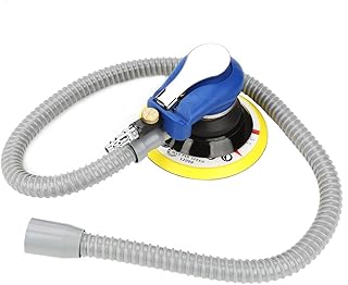 Random Orbital Sander Vacuum Cleaner Pneumatic Polishing Machine Round Pneumatic Sander Vacuum Cleaner (5 Inch)
