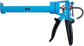 Ox Pro Drip Free Caulk Gun with 12:1 Thrust Ratio for Smooth Application - Drip Free Switch - Heavy-Duty Sealant Gun OX-P045910