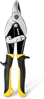 HURRICANE Bulldog Aviation Tin Snips, 9-1/2 Inch. Straight Cut Bulldog Metal Cutters, Bulldog Cut Aviation Snips, Sheet Metal Shears, for HVAC & DIY Projects