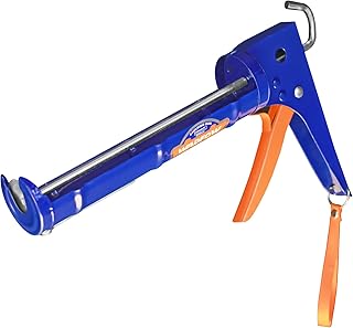 Caulking Gun, No Drip Caulk Gun,9" Drip Free Hand Caulking Gun with Comfort Grip,Smooth Round Rod for 10oz Caulk Tubes,WCG2309D-2,Blue