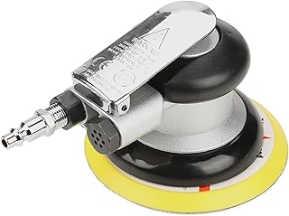 5 Inch Air Random Orbital Sander, Pneumatic Hand Sanding Tool for Polishing Ironware, Automotive, Furniture, Wood with 10000rpm, Low Consumption, Low Noise, Long Service Life (5