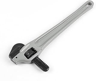 YWBL-WH 14 inch Aluminum Offset Pipe Wrench, Full Floating Serrated Jaw, Smooth Rotation, For Pipe Fitters, Aluminum Alloy (18 Inch (6‑12 Years Old Kids))