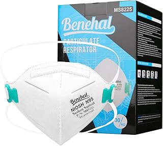 NIOSH Approved N95 Mask Particulate Respirators, N95 Face Masks 20 Pack, Individually Wrapped, Universal Fit