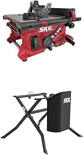 Bundle of SKIL 15 Amp 8-1/4" Compact Portable Jobsite Table Saw (Stand SFS0001 Sold Separately)-TS6308-00 + SKIL Table Saw Folding Stand for TS6308-00-SFS0001