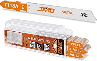 JMD 30-Piece T118A Metal Cutting Jigsaw Blades Set 75mm 21TPI Jig Saw Blades for Metal