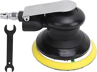 Pneumatic Sander, Air Random Orbital Sander 5 Inch Pneumatic Polisher with High Rotation Speed, Stepless Speed Adjustment, Triple Shock, Sander