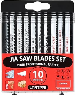A14AK10 for Ryobi Jig Saw Blades Assortment, T-Shank Metal/Wood Cutting 10 Pcs