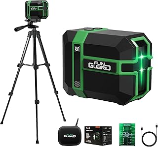 Green Laser Level with Adjustable Tripod Type-C Rechargeable Self Leveling Waterproof with Pulse Mode for Construction Home Decoration DIY etc