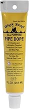 Black Swan All Purpose Pipe Dope, Pro-Grade Pipe Thread Sealant, Soft-Set, High Viscosity, Low Odor, for All Piping Types, Especially Formulated for Use on Natural Gas Lines, Yellow, 1 fl. oz. Tube