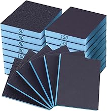 8 Pack Sanding Sponge, 60 150 240 320 Coarse Medium Fine Grits Sanding Block,Wet Dry Sandpaper Block Sandpaper Sponge for Wood Metal FurniturePaint and Drywall