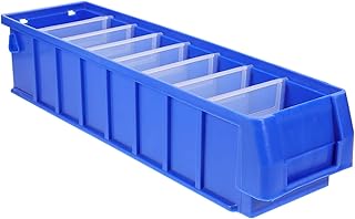 Homoyoyo ABS Tool Storage Box Dividers Screw Parts Organizer Container Component Toolbox for Auto Parts Hardware Storage System Handle and Lid Multi-Compartment Design