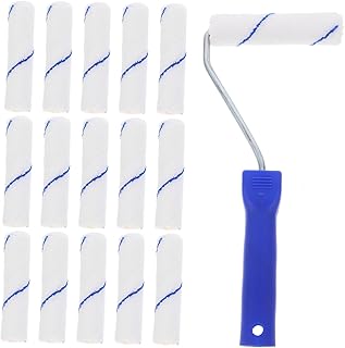 1 Set Small Paint Roller with Frame Includes Small Roller Covers Handle for Easy Wall Painting and Household Decoration Durable Chemical Materials