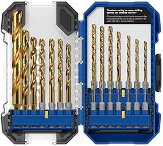 K.balt 21 -Piece Assorted Titanium Coated HSS Jobber Length Twist Drill Bit Set