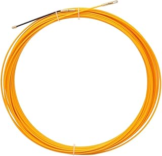Fish Tape 3/4mm Cable Push Pullers Fiberglass Wire Cable Puller Fish Tape Reel Conduit Ducting Rodder Pulling Puller Guide Device(5m,3MM)