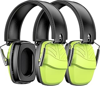 Link Dream 2Pack Ear Protection, NRR 35dB Hearing Protection Noise Canceling Ear Muffs Adjustable Headband for Shooting