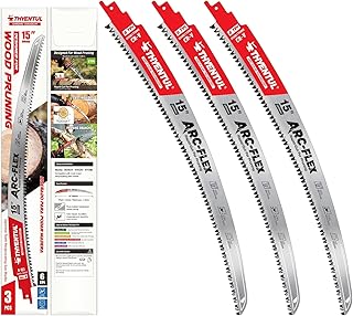 15 Inch 6TPI Japanese Teeth Reciprocating Saw Blade Set,Curved Edge Wood Pruning Sawzall Blades for Tree Trimming,Wood Cutting,3 Pack