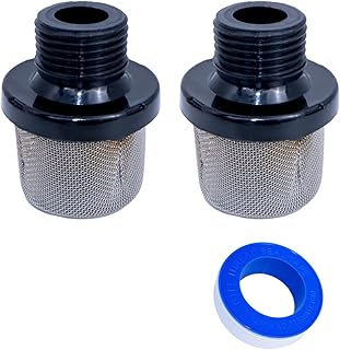 (2-Pack) 288716 3/4” 35Mesh Airless Paint Sprayer inter filter with Teflon Tape, Compatible with Graco Magnum X5 LTS15 X7 LTS17 ProX7 ProX17 ProX19 ProLTS170 ProX19 ProLTS190, Garden Hose Inlet Filter