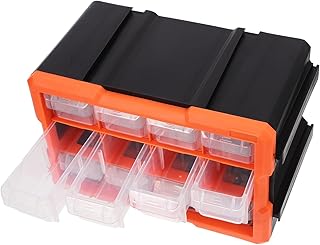 NUOBESTY Parts Storage Organizer Box Multi Compartment Plastic Cabinet for Small Tools Hardware and Electronic Components Efficient Drawer System for Easy Access and Space Saving