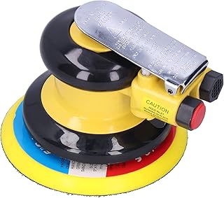 5 Inch Air Random Orbital Palm Sander, Air Sander Kit, Pneumatic Palm Car Sanders For Wood Polisher Metal, Auto Body Work, Da Sanders, for Woodworking & Auto Polishing