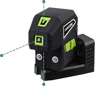 Firecore 3 Spot Laser Level, Green Beam Self-Leveling Laser Plumb Bob with Magnetic Base, 131-Foot Range, 2 AA Batteries and Carry Pouch Included - F301G