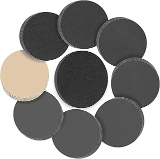 6 Inch Wet Dry Sanding Discs No-Hole Round Hook and Loop Sandpaper with 1Pcs Interface Pad 120 220 400 600 800 1000 1500 2000 3000 Assortment Set for Wood Automotive Metal and Orbital Sander-46Pcs