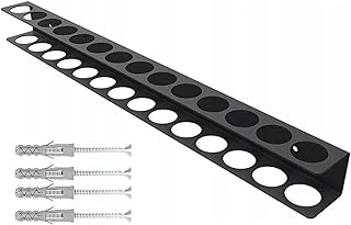 Wall Mounted Tool Rack – Screwdriver Storage Bracket, Steel Plier Hanger | Strong Metal Organizer Frame, Handy Equipment Mounting Shelf, Compact Fixing Board for Basement Garage Workshop Home Tools