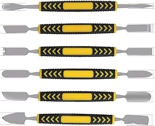 Pry Bars Metal Crowbar 6 Piece Set Mobile Phone Repair Tools Professional Non-Slip Metal Crowbar Metal Flat Soft Blade Crowbar Pry Opener