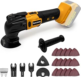 Cordless Oscillating Multitool Compatible with DeWalt 20V Max Battery, Tool Only, 6 Speeds 8,500-21,000 RPM, Bulit-in LED Light, 22 Accessories, Oscillating Power Tools for Scraping Cutting Sanding