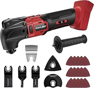Oscillating Multi-Tool Kit Compatible With MILWAUKEE 18V Battery,Cordless Oscillating Tools With Brushless Motor,6 Speed,22PCS Accessories,4° Oscillation Angle for Cutting/Grinding/Sanding(Tool Only)