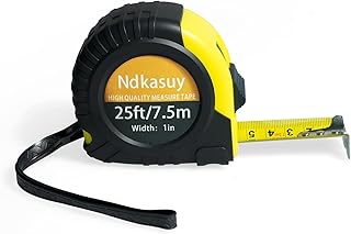 25ft Self-Locking Tape Measure. Dual Metric/Imperial Scales. Durable Carbon Steel, Clear Markings. Perfect for DIY, Construction & Woodworking