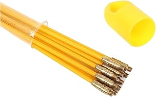 Fiberglass Fish Tape Cable Puller Kit 13 Inches 10 Pcs Yellow