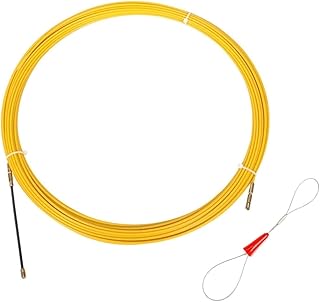 Fiberglass Fish Tape For Telecom Electrical Conduit Orange 3-6mm 5-30m(Wire diameter 4mm,20meter)