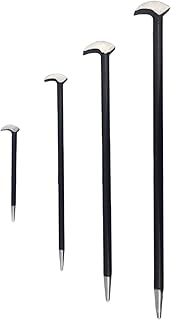 Pry Tool Kit - 4 Piece Industrial Strength Crowbar Set Woodcraft Equipment | ddual End Nail Remover Handyman Lever Kit, Demolition Construction Carpentry Flat Bar for Auto Repair Machinery