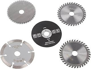 CHICIRIS 5Pcs 85mm Carbide Tipped Saw Blades Circular Saw 15mm Arbor Hole for Wood Plastic Marble with Teeth Fast Cutting Durable