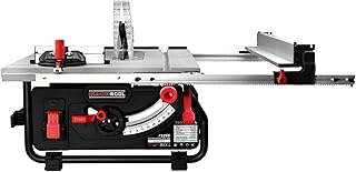 FINDBUYTOOL FS255 10-Inch Portable Jobsite Table Saw, 15-Amp 2.5HP Motor, 24-Inch Rip Capacity, Rack & Pinion Fence System, Portable Benchtop Table Saw for Woodworking, Cutting Wood, Plywood, OSB