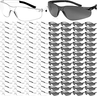 70 PCS Safety Glasses Bulk for Men Women ANSI Z87.1 Protective Eyewear, Scratch and Impact Resistant Safety goggles, Polycarbonate Safety Sunglasses, Working Lab Construction Science Outdoor
