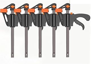 5/2pcs Woodworking Work Bar 4 Inch Clamp Clip Set Hard Quick Ratchet Release DIY Carpentry Hand Tool(4inch 5pc)